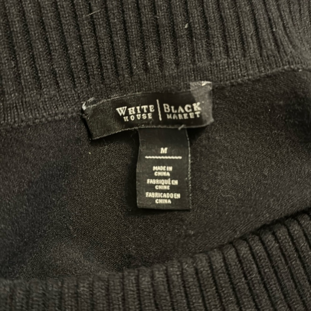 White House Black Market 3/4 sleeve boat neck sweater - Picture 6 of 7